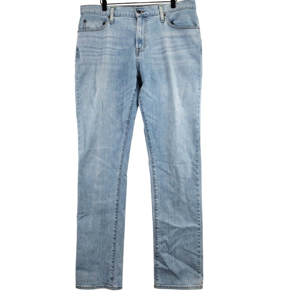 CREMIEUX Mens Relaxed Straight Premium Denim Jeans Light Wash‎ 36X36